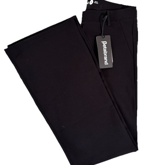 Betabrand Black Dress Yoga Bootcut Ponte Pants NWT Size Medium - Picture 3 of 12